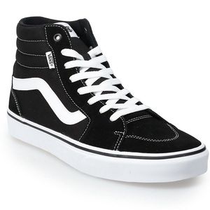 VANS Filmore Men’s High Top Classic Skater Shoes Suede & Canvas Size 12 - Black